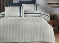 Постельное белье сатин delux First Choice - Artwel Silver (Turkey), полуторный